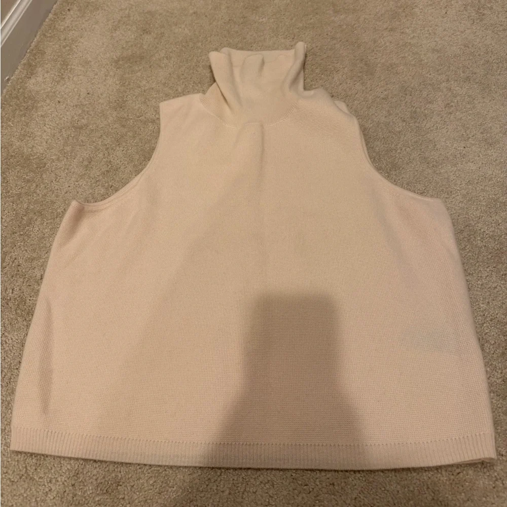 NWT J. Crew Sz L Cashmere Mockneck Sweater Shell BS973 $148